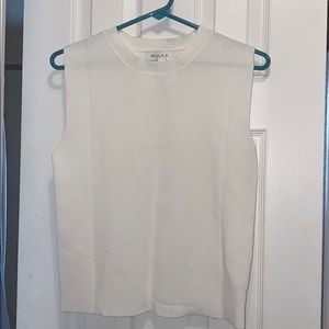 White sleeveless top!